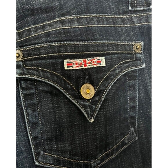 Hudson Jeans Dark Wash Boot Cut Style WM170DHA Color Bro Size 28 - Picture 7 of 11